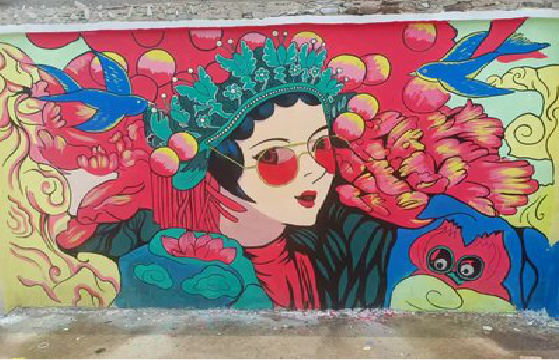  崇州墙体彩绘-网红墙