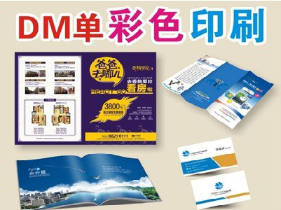  崇州单页印刷，色彩搭配简单。