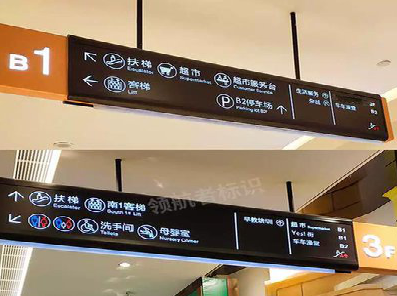  崇州如何通过商场标识牌引导客流分布？